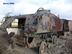 Panzer Wracks auf dem Truppenübungsplatz  Camp Vogelsang 2004 - 2005