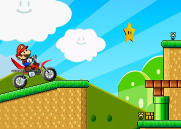 Mario na motocrossie