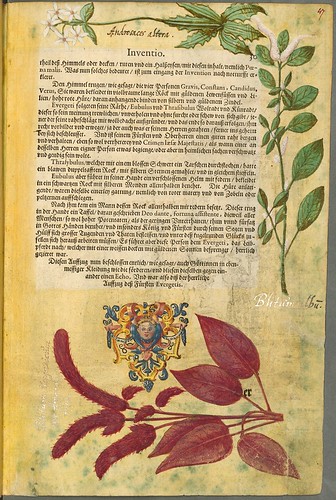 022-Pagina de texto con margenes decorados-Descripción del bautismo de la dama Isabel de Hesse-1598-Biblioteca Estatal de Baviera