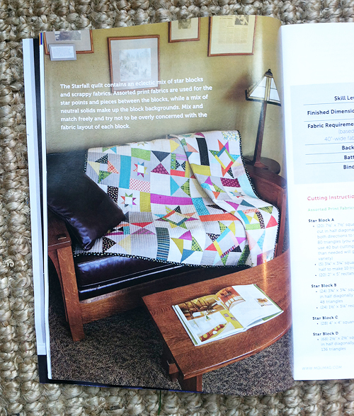 Starfall in Modern Quilts Unlimited Spring 2013