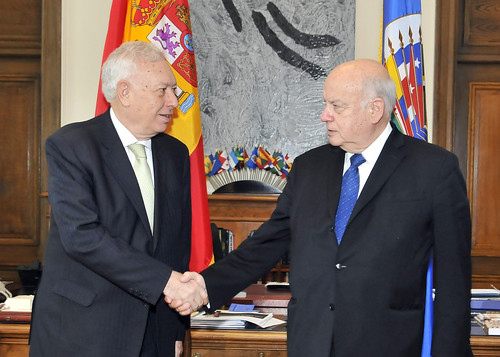 Secretario General Insulza recibe al Ministro de Asuntos Exteriores de España