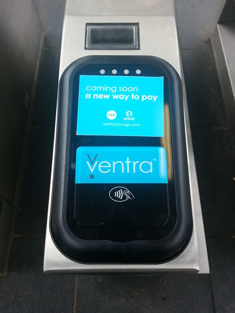 Ventra turnstyle touchpad
