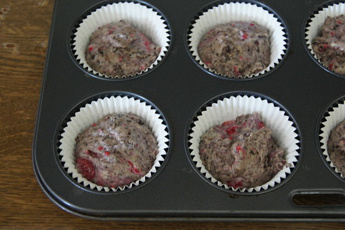 Raspberry and Chocolate Muffins DSC09931