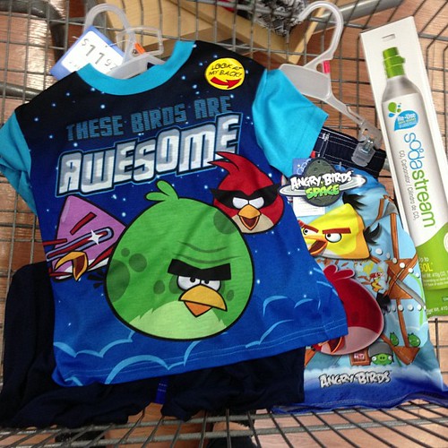 Party planning for my big  boy. Angry Bird  Space pjs  for his sleepover!