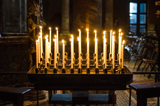 St. Mark's Basilica by candlelight.