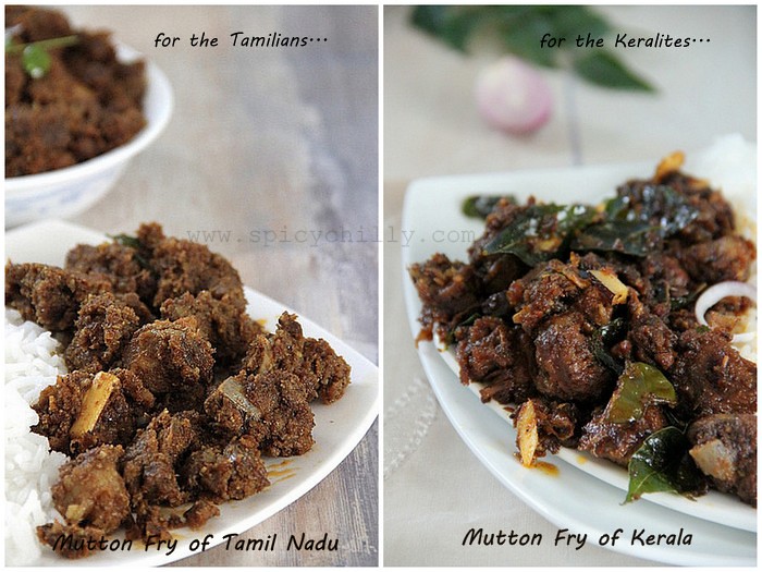 Mutton fry of Tamil Nadu and Kerala!
