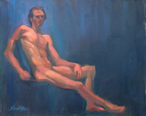 Life Painting - Male Nude by elle3b