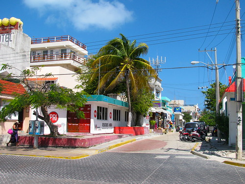 Centro urbano en Isla Mujeres