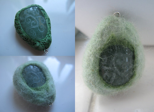 Felted pendant