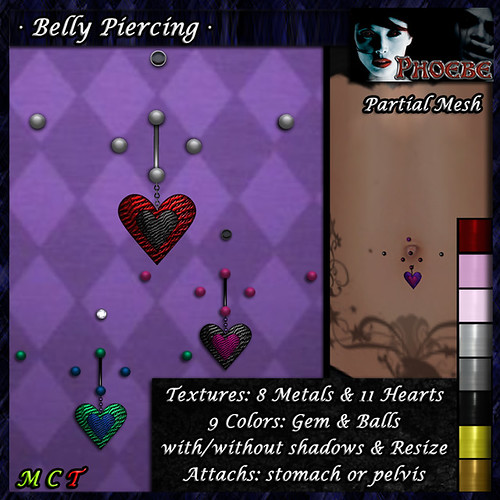 *P* Passion Belly Piercing ~Metals & Colors~