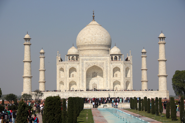 The stunning Taj Mahal in Agra, India!