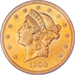 1906-D double eagle special strike obverse