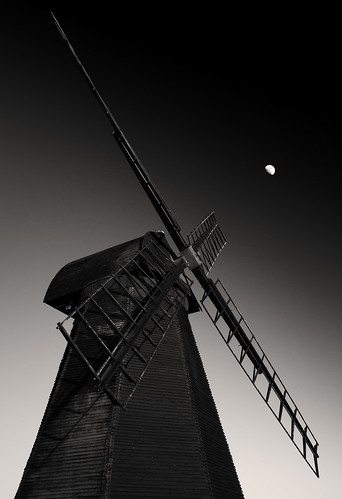 Rottingdean Windmill - B+W by JamboEastbourne