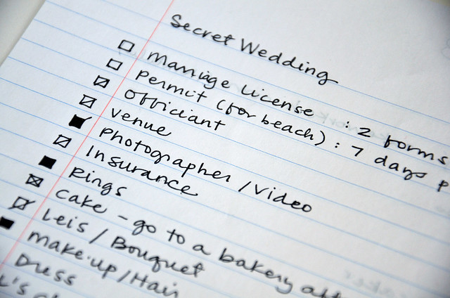 how to plan a wedding in 10 days