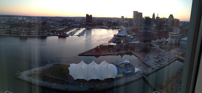 Baltimore Inner Harbor, evening