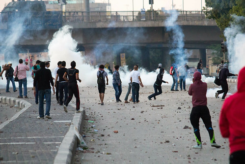 Clashes downtown Cairo