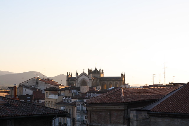 Luz suave en puesta de sol en Vitoria-Gasteiz
