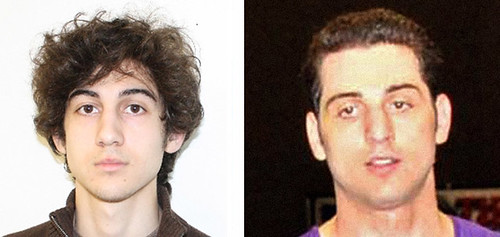 This combo of undated images released by the FBI (L) and the Boston Police Department (R) shows Marathon bombing suspect Dzhokhar Tsarnaev, who was the subject of an April 19, 2013 manhunt in the Boston area. Tamerlan was killed the day before. by Pan-African News Wire File Photos