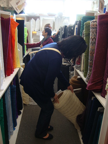 Jacqui and the knit section
