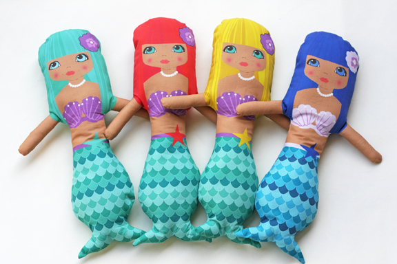 mermaid plush dolls