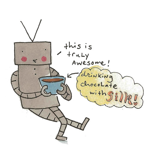 Robots love soy milk