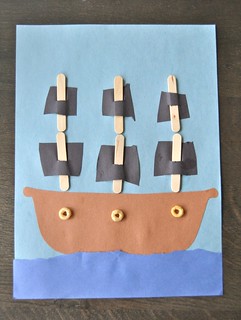 Pirate Ship Craft w/ Cutting Strips