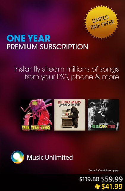 Music Unlimited sale