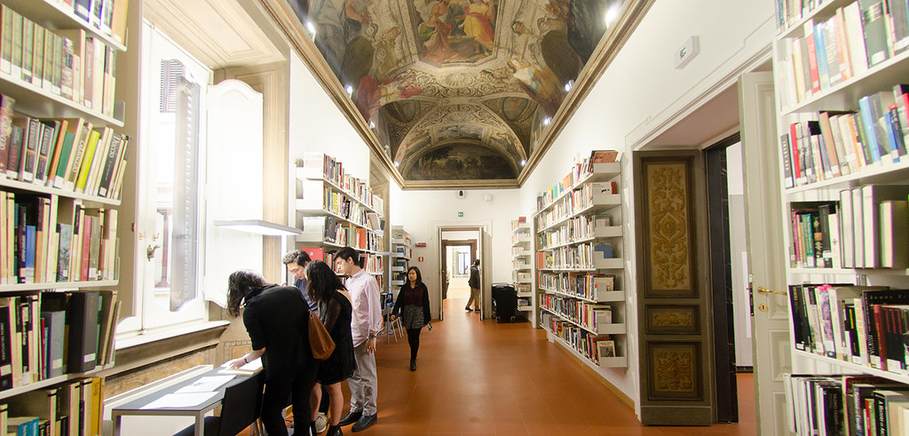 The library in the Palazzo Santacroce, Cornell in Rome's new home.

photo / provided
