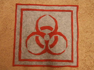 biohazard wall quilt
