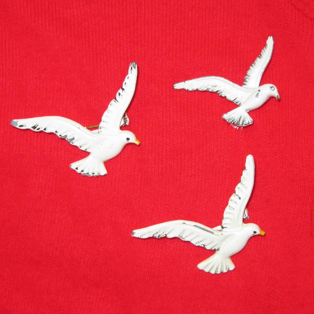 seagull pin detail