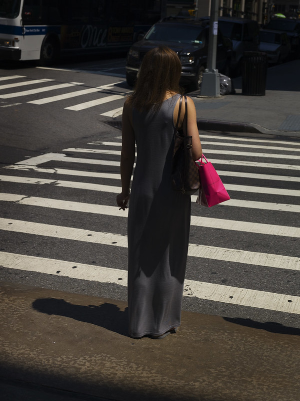 Woman with Pink Bag