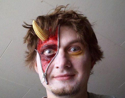 Jason's Halloween makeup