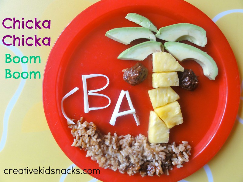 Chicka Chicka Boom Boom Kids Lunch - ideas for reading the story and making a special lunch to go with it! | CreativeKidSnacks.com