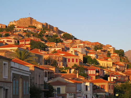 Coastal Town on the Greek Island Samos
