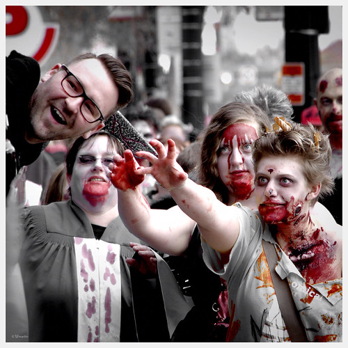 Zombie Walk 2013 - last laugh by Wanderfull1