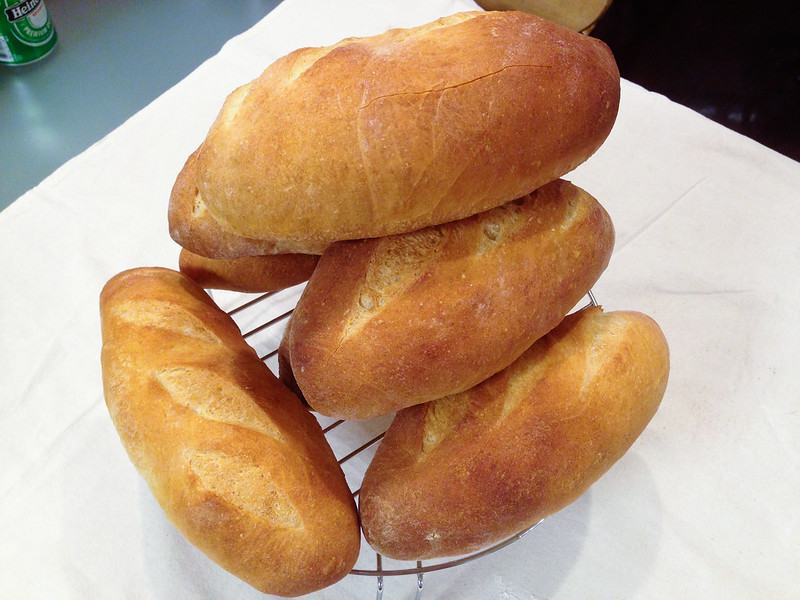 一次做七個軟式法國麵包