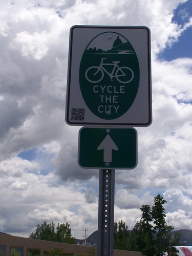 Salt Lake City has developed a loop bicycle tour of the city, and has branded signage for the route