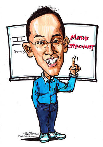 Maths Specialist caricature