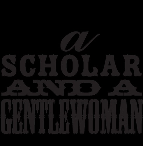 typography freebie: a scholar and a gentlewoman