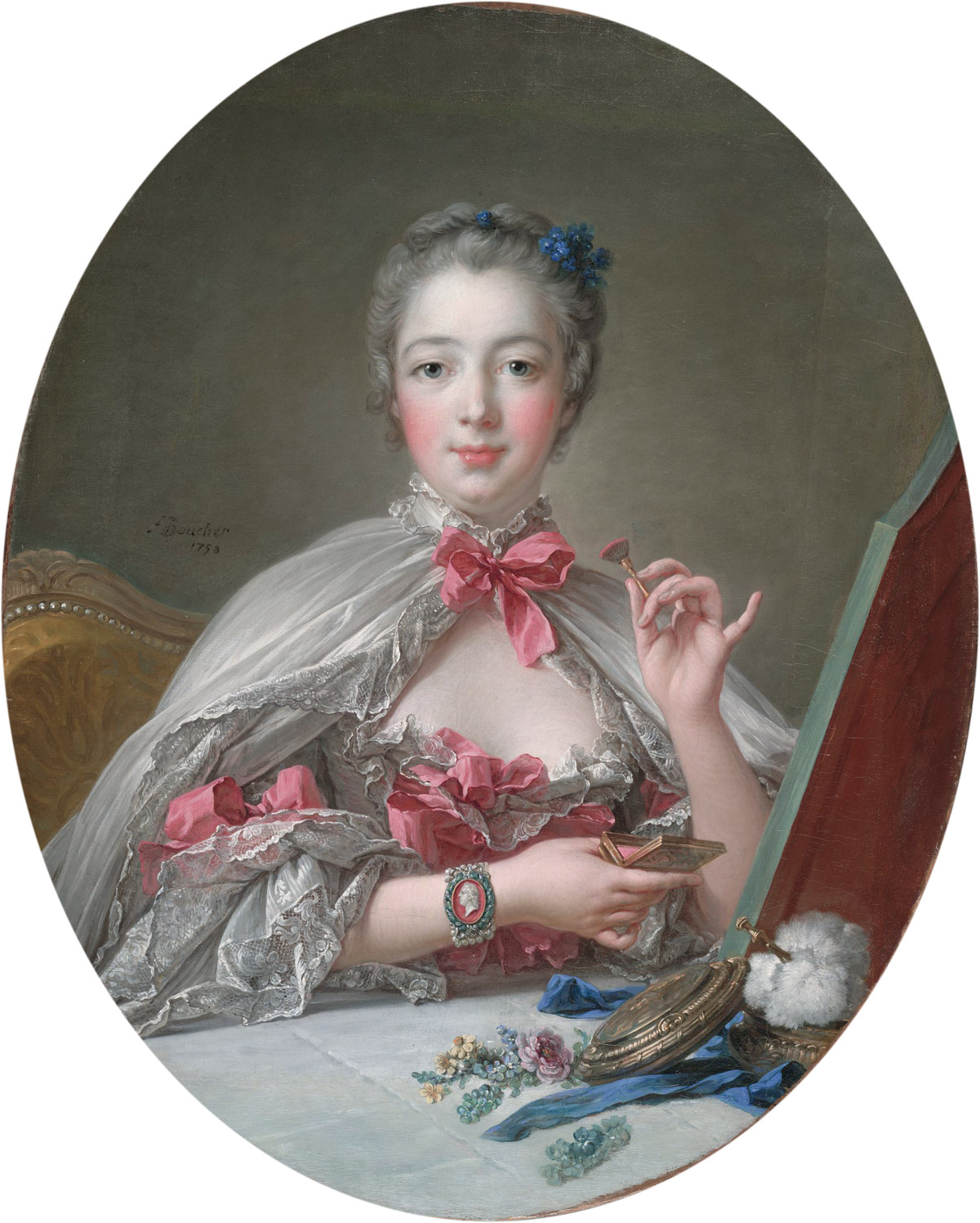 Madame de Pompadour at Her Toilette, 1758