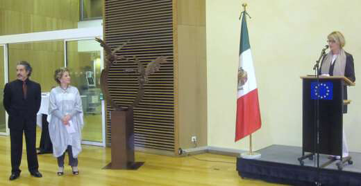 Se exhibe en la sede de la Comisión Europea la obra del escultor mexicano Jorge Marín.