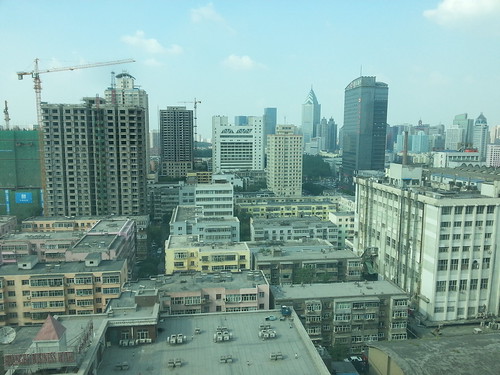 View from Hong Fu Hotel over Urumqi, China