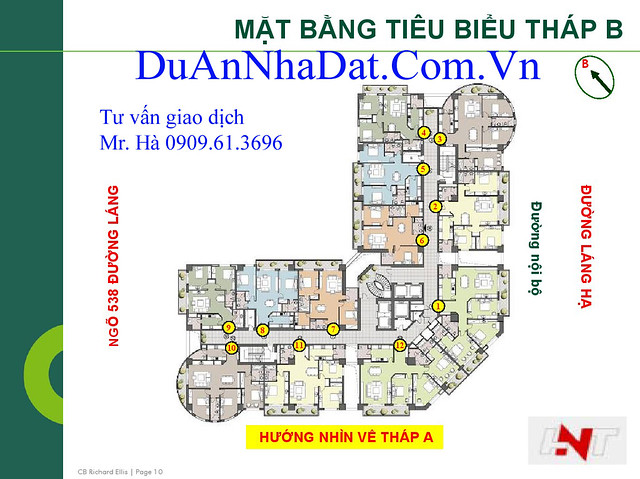 Chung cư 88 láng hạ mặt bằng căn hộ tháp B | DuAnNhaDat.Com.Vn - Tư vấn mua bán liên hệ anh Tuyền 0989.61.3696