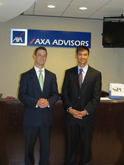 Brice Smith with Lyle Yablonsky, Vice President of the American Division of AXA by LAUSatPSU