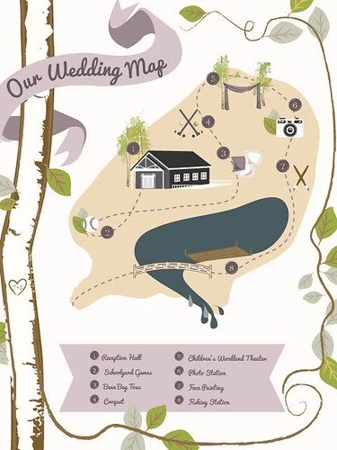 Wedding Map by Christa Jane Pierce