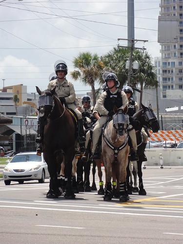 Mounted police at RNC