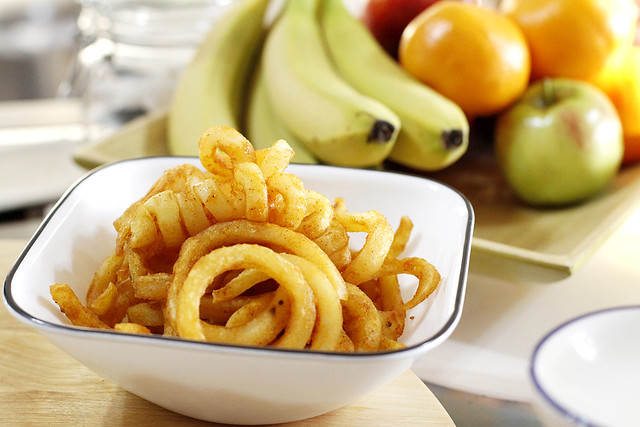 Curly Fries baked at home