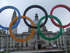 cardiff and olympic rings 