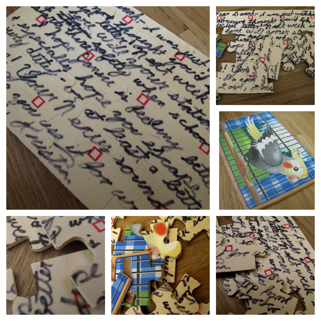 Puzzle Letter Collage