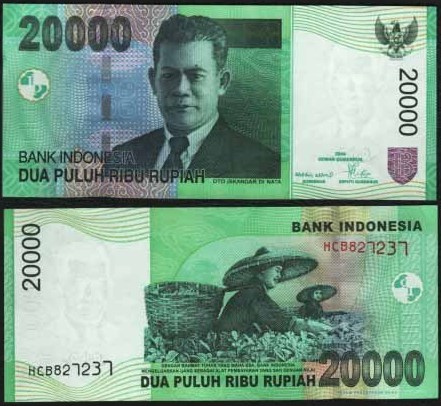 20 000 Rupiah Indonézia 2004-8, Pick 144